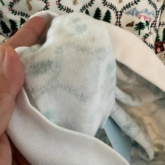 Hill House Kid The Tiny Teddy Sz 7/8 yrs Crewneck Ski Chalet Sweatshirt White - Picture 6 of 8